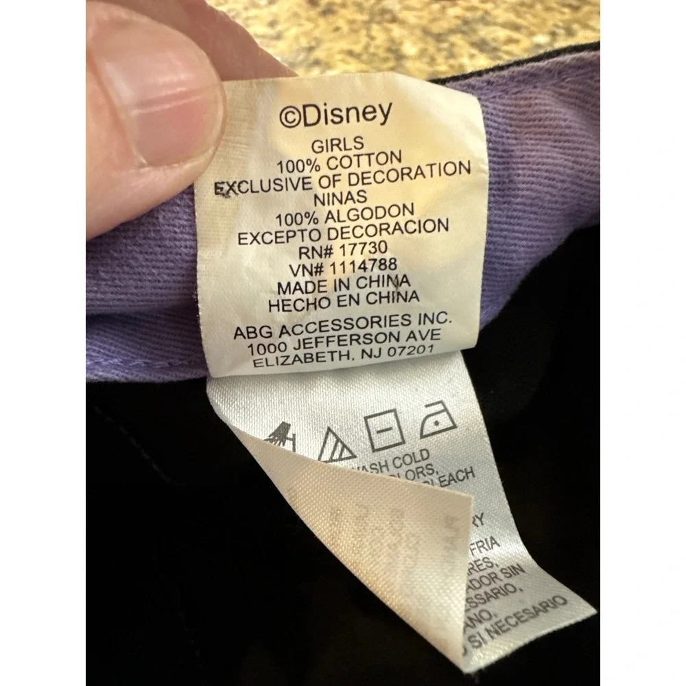 Disney Hannah Montana‎ Girls Cadet Hat Black Purple Star Graphic Miley Cyrus Y2K